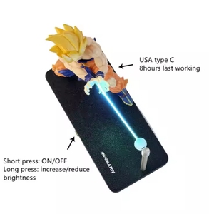 Anime dragoned bóng <span class=keywords><strong>Goku</strong></span> Saiyan Led hình nhỏ cảm ứng từ tính điều khiển cảm ứng Plug-in và đèn bàn phòng ngủ có thể sạc lại - Product Image 6