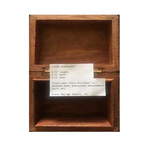 กล่องไม้แกะสลักลายดอกไม้ ทำด้วยมือ เหมาะสำหรับเก็บเครื่องประดับ ของมีค่าขนาดเล็ก กล่องไม้ฝาพับ กล่องของขวัญไม้ - Product Image 6