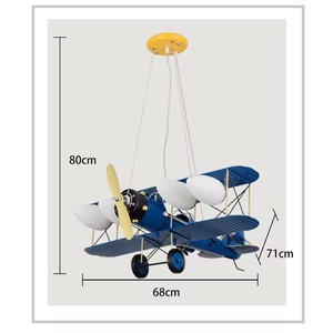 <span class=keywords><strong>Lampadario</strong></span> a Sospensione per Bambini con Motivo di Aeroplani, Adorabile Luce da Soffitto per <span class=keywords><strong>Cameretta</strong></span> - Product Image 3