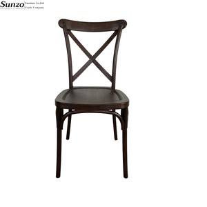 Venta al por mayor apilable nuevo diseño X silla trasera cruzada para boda fiesta evento banquete recepción - Product Image 1