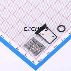 XDSM-1023-4332A SIM Card Connector SMD Connector Plug-In Type Nano SIM Card 1.38mm - Product Image 2