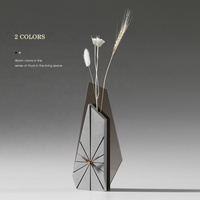 Horloge décorative en acrylique miroir doré EMITDOOG pour la vente en gros, horloge à adsorption magnétique, horloge de table pour la décoration de bureau avec vase à fleurs