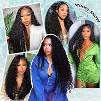 Perruques Lace Front Brésiliennes Ondulées Sans Colle, Densité 250%, Dentelle HD Transparente Pré-Pluckée avec Cheveux de Bébé pour Femmes Noires