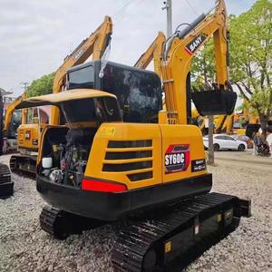รถขุดขนาดเล็ก SANY SY60C มือสอง 6 ตัน ระบบไฮดรอลิก รถขุดตีนตะขาบขนาดเล็ก พร้อมเครื่องยนต์ใช้งานน้อยเป็นส่วนประกอบหลัก - Product Image 1