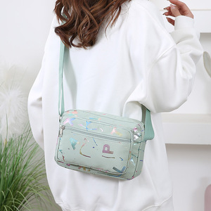 Women's Chest Bag Horizontal Square Multiple Pockets Zipper Closure Water Resistant Everyday Outfits Pink Blue Black Green - Product Image 2