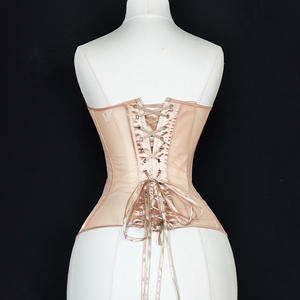 Top bustier en maille sans bretelles à décolleté plongeant pour femmes avec armatures en acier, corset à maintien ferme, respirant, pour les fêtes - Product Image 4