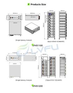 Batteries rechargeables haute puissance LVFU EU Stock HV 153.6V-614.4V 20-120KWh 200KW 100KWh - Product Image 3