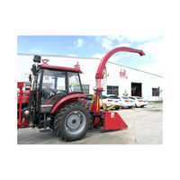 Moissonneuse-batteuse à double rangée pour tiges de maïs, ensilage, fourrage, machine à ensilage pour herbe de Napier, tracteur autopropulsé pour ensilage