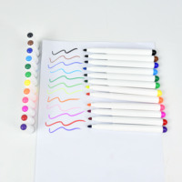 24 couleurs, stylos à aquarelle lavables vibrantes, marqueurs d'art non toxiques pour enfants, papeterie scolaire