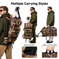 Étui pour arc composé, sac à arc léger et souple avec poche pour flèches et sangles de sac à dos, sac à fusil 2 en 1 pour la chasse et le tir
