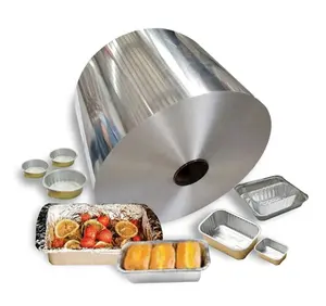 8011 8079 1235 kertas aluminium Foil Roll untuk Makanan Cepat aluminium Foil wadah makanan/kemasan/dapur