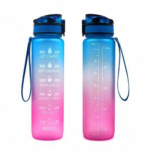 Botella Deportiva Reutilizable Ecológica de Tritán Personalizada con Frases Motivacionales, Libre de BPA, de 32 oz, para Gimnasio, para Beber Directamente - Product Image 4