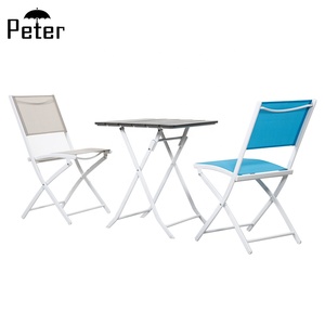 Simple <span class=keywords><strong>de</strong></span> jardín <span class=keywords><strong>de</strong></span> lujo pies <span class=keywords><strong>de</strong></span> Metal portátil plegable Silla <span class=keywords><strong>de</strong></span> juego <span class=keywords><strong>de</strong></span> <span class=keywords><strong>mesa</strong></span> <span class=keywords><strong>para</strong></span> 2 personas - Product Image 3