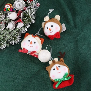 ZAVES Decorazioni Natalizie Adorabile Set di 3 Peluche Pupazzo di Neve Ornamenti da Appendere per Feste e <span class=keywords><strong>Addobbi</strong></span> per <span class=keywords><strong>Albero</strong></span> di Natale - Product Image 2