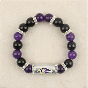 Pulsera de Piedra Natural y Acero Inoxidable con Cuentas Espaciadoras - Joyería Motivacional para Fans, Venta al por Mayor - Product Image 1