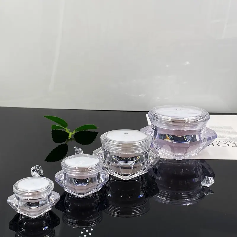 5g10g15G 50G Diamant Vorm Cosmetische Monster Pot Oogcrème Plastic Fles Transparante Huidverzorging Pot Lippenbalsem Make-Up Mini Monsters Pot