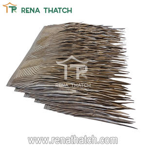 Hot Sale Feuer beständige synthetische Palmblätter Künstliche Strohdach materialien Künstliche Tiki Thatch - Product Image 5
