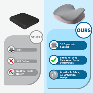 LIANDA-Cojín de asiento ortopédico para silla de oficina, aliviador del dolor, coxis, espuma viscoelástica, cómodo, <span class=keywords><strong>gel</strong></span>, AMZ, superventas, 2017 - Product Image 4