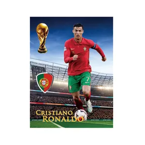14 Designs World Football Soccer Player 12x16インチポスター3Dレンチキュラーサッカーポスター