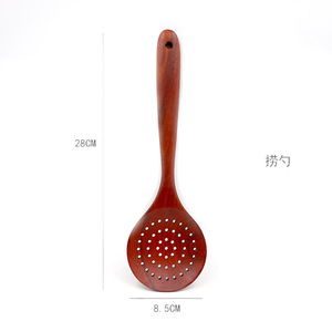 Wooden Spoon And Spatula Kit 5 Pieces Burmese Rosewood Non Stick For Cooking Stirring Serving - Product Image 5