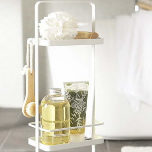 Bathroom Organizer Light Luxury Floor-standing Three-tier Draining Dust-proof <b>Storage</b> <b>Rack</b> for Bathroom and Living Room - Product Image 5