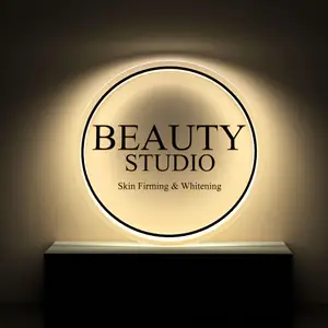 Nieuwe Productideeën Op Maat Gemaakt Led Verlicht Bord Backlight Business Winkel Nails Spa Logo Voor Salon