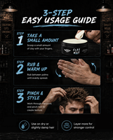 BARBERPASSION Mens Hair Styling Personal Care Products Pomade Clay Sea Salt Spray Powder Set
