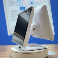 Terminal de caisse tactile capacitif 15 pouces avec plusieurs ports, écran simple/double en option pour les petites/moyennes entreprises de vente au détail