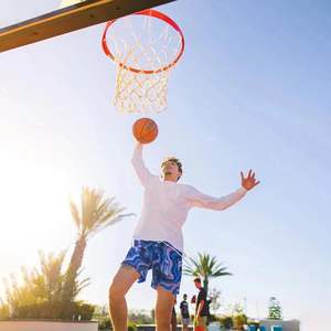 กางเกงบาสเก็ตบอลลายกราฟิกสำหรับผู้ชาย แห้งเร็ว มีเชือกผูกเอว สวมใส่สบาย เหมาะสำหรับออกกำลังกาย วิ่ง หรือใส่ลำลอง สไตล์สตรีทแวร์ ดีไซน์เนอร์ - Product Image 4