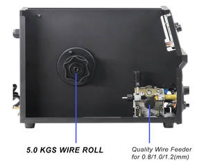 Nueva Máquina de Soldadura MIG MAG TIG de Aluminio de <span class=keywords><strong>200</strong></span> Amperios, Sin Gas, Doble Pulso, Inversor, con Carro y Antorcha CO2 - Product Image 6