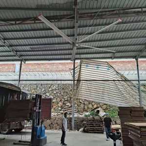 Ventilador de Techo Industrial Gigante de 16 pies, de Aleación de Aluminio y Magnesio, con Voltaje de 220v/380v, Garantía de 3 Años, Marca Keystone - Product Image 2