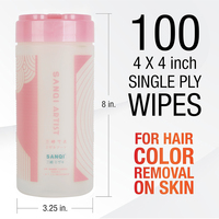 Lingettes décolorantes pour cheveux - Lingettes décolorantes sans ammoniaque pour adultes - Éliminent la couleur semi-permanente et permanente des cheveux de la peau