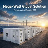 Système de stockage d'énergie conteneurisé B1 5 MWh, batterie lithium-ion 1500 V CC à refroidissement liquide pour réseau industriel