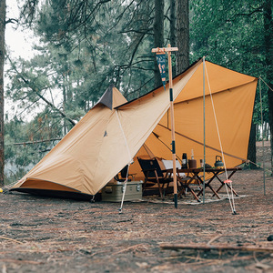 Tienda de campaña india para viajes al aire libre con lona gruesa resistente al viento y a la lluvia estructura de dos dormitorios - Product Image 5