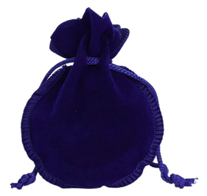 Sacs en velours doux pour le rangement des boucles d'oreilles, ensemble d'emballage de luxe pour bagues, couleur violette - Product Image 4