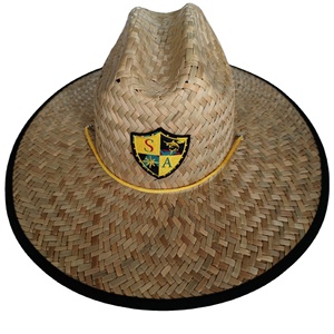 Mũ cói rộng vành thêu logo tùy chỉnh dành cho nam nữ, chất liệu cỏ tự nhiên, in họa tiết, mùa hè, đi biển, cứu hộ, đi săn, lướt sóng, câu cá - Product Image 6