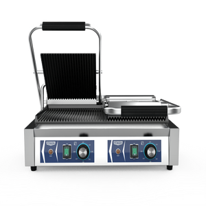 Plancha de <span class=keywords><strong>Hierro</strong></span> Fundido Antiadherente para <span class=keywords><strong>Cocina</strong></span> de Hotel, con Protección contra Sobrecalentamiento, para Hacer Paninis, Sándwiches y Hamburguesas - Product Image 6