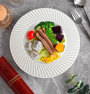 Sáng tạo Gốm hộ gia đình món ăn thiết lập Twirl súp tấm nổi xào tấm mì ống salad bát bát súp - Product Image 6