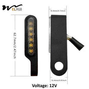 Tay lái mini tuần tự dẫn tín hiệu rẽ, 12V phía trước xe máy chạy đèn - Product Image 3