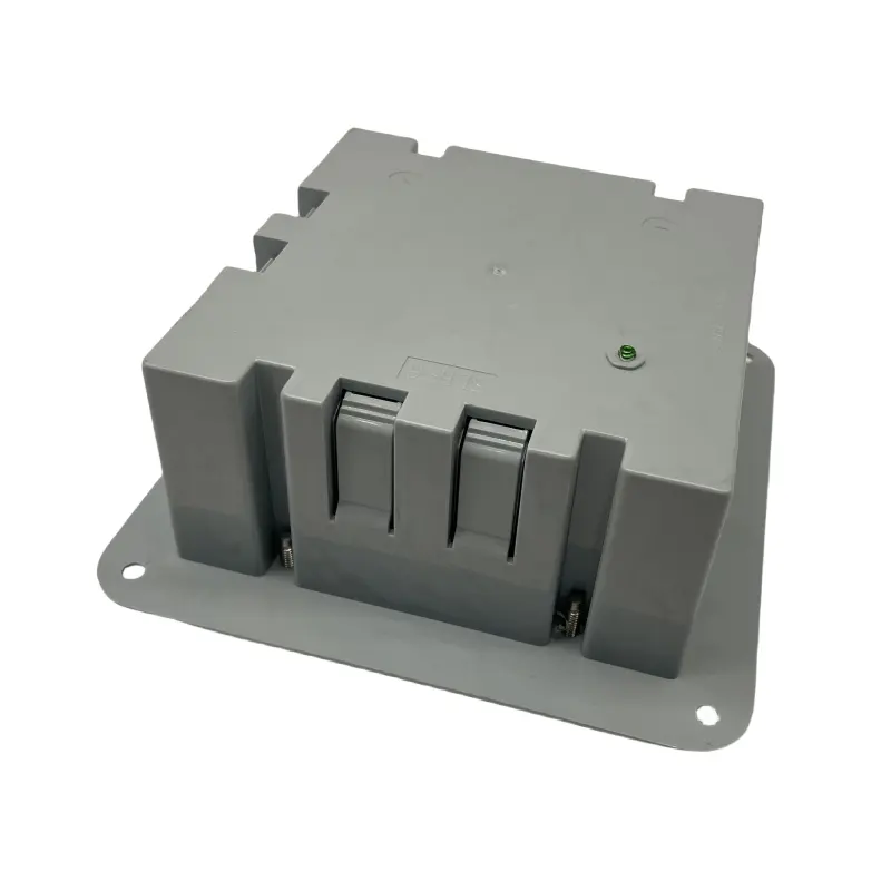 2-Gang Square Switch Plastic Wiring Box Junction Box Outlet Box Grey cETL ETL Listed Gray Blue PVC material