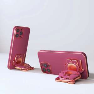 ขายส่ง ที่วางโทรศัพท์แบบตั้งโต๊ะ หมุนได้ พับได้ ลายการ์ตูนสตรอว์เบอร์รี่น่ารัก ใช้สำหรับแต่งหน้าได้ - Product Image 1