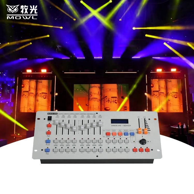 MOWL konsol pengontrol, peralatan DJ Disco 240 pengontrol 512 DMX