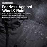 Veste de randonnée unisexe personnalisée 1000g 8000mm imperméable, coque coupe-vent à coutures thermosoudées marque privée, OEM clé en main 1 pièce dropshipping