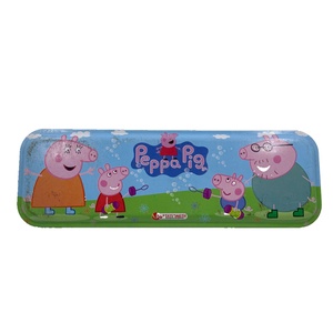 Boîte à crayons en métal personnalisée, boîte d'emballage rectangulaire carrée en métal, boîte en étain avec couvercle - Product Image 1