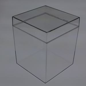 אקריליק שקוף תיבת תצוגה, מותאם אישית אורגני זכוכית שקוף קלטת כיסוי, חותמת אחסון תצוגת תיבת קלטת הזזה כיסוי - Product Image 6