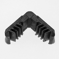 Connecteur d'espacement 9,5A en plastique, barre droite à brancher, argenté, étanche, isolation pour fixations de vitrage de fenêtre et de porte
