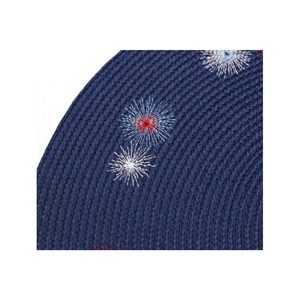 Haute Couture Eco-Friendly PP Round Woven Placemat With Embroidery for Wedding Party <b>Table</b> EM58 Eco-Friendly Material Made From - Product Image 3