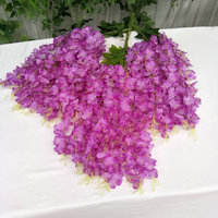 Simulation 3 Fourchettes Wisteria Suspendus Vignes Haricot Fleurs pour la Maison Suspendus Décoration de Mariage