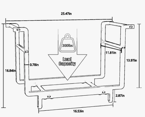 Accessorio Sostenibile per Riscaldamento Domestico, Porta Legna in Metallo, Rastrelliera per Legna <span class=keywords><strong>da</strong></span> Ardere in Ferro Massiccio Preassemblata per Clienti di Lusso - Product Image 2