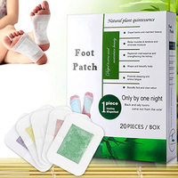 Coussinets pour pieds détoxifiants Patch pour pieds détox Vinaigre de bambou naturel pur et poudre de gingembre Coussinets adhésifs pour pieds pour le soulagement de la douleur et du stress